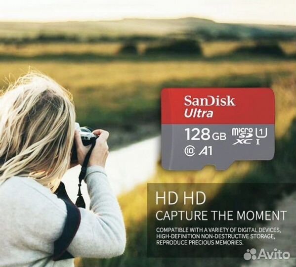 Карта памяти Micro SD 128 GB sandisk