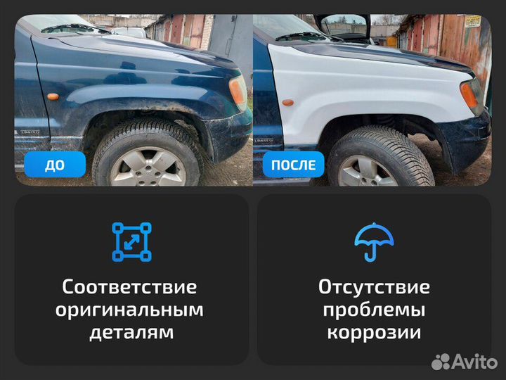 Правое крыло Toyota Picnic (1996–2001) Тойота Пикник (1996–2001)