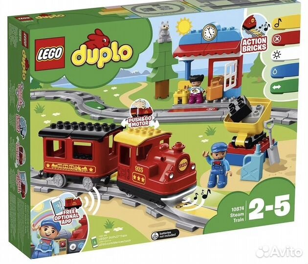 Lego duplo поезда, рельсы, много всего