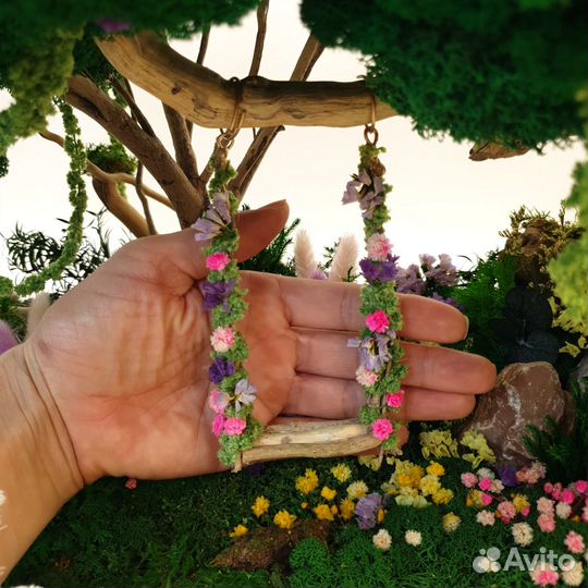 Миниатюра из стабилизированного мха