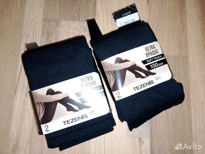 Колготки Tezenis 100den 4шт новые