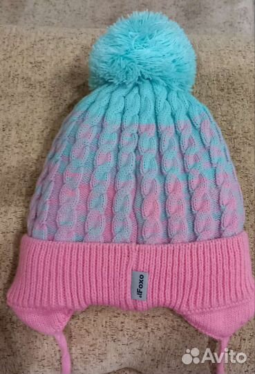Шапка зимняя для девочки 46 48