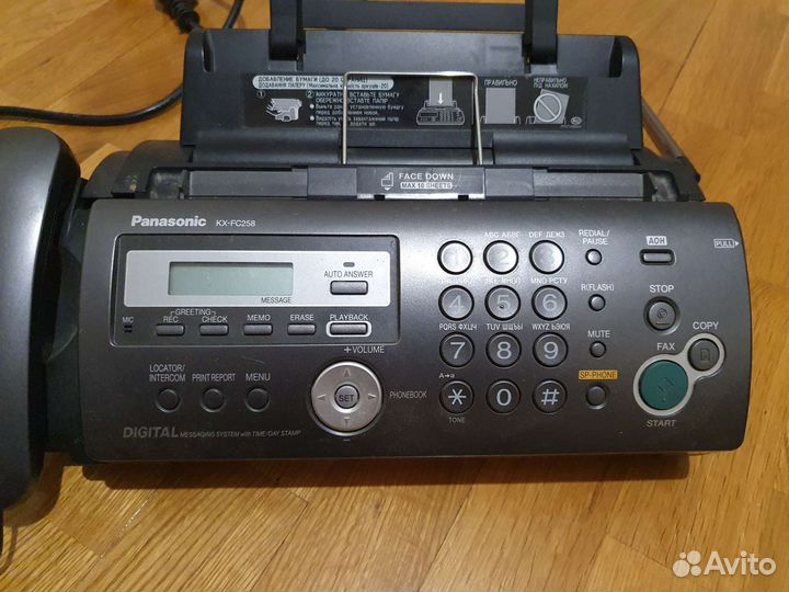 Факс panasonic kx-fc258