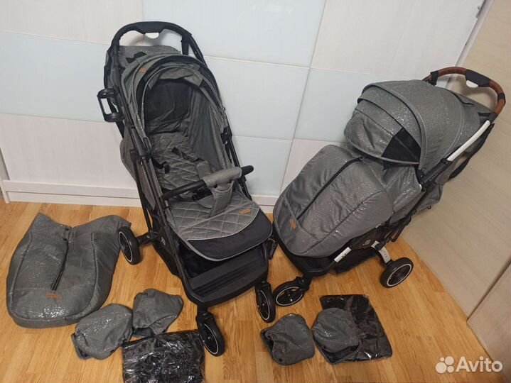 Прогулочная коляска новая babalo-classic 2022 снег