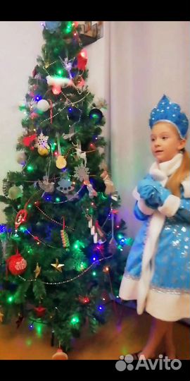 Костюм снегурочки, 122 р-р аренда