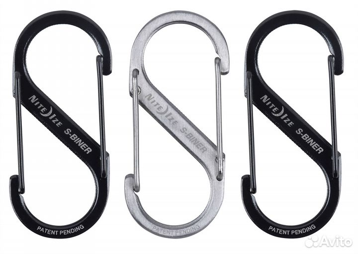 Nite Ize S-Biner Edelstal Dual Carabiner 3-pack