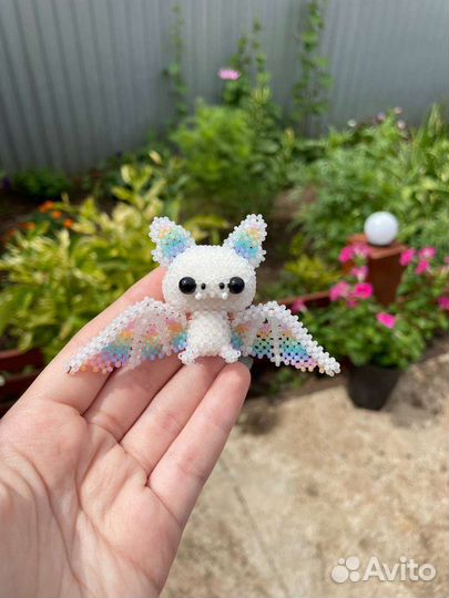 Амигуруми из бисера летучая мышь