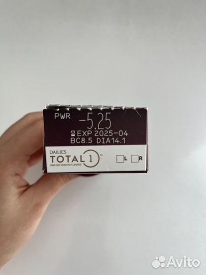 Линзы контактные dailies total 1
