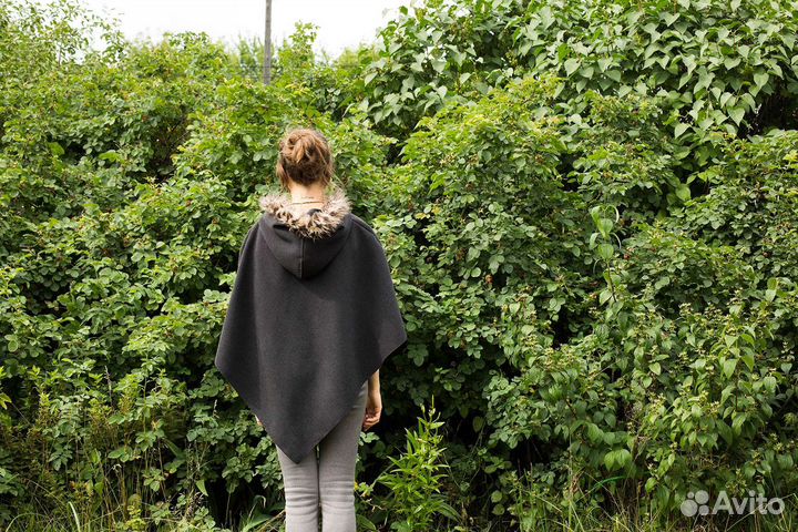 Накидка мантия женская флис 50-52 размер