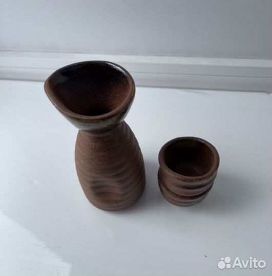 Набор для саке керамический три предмета