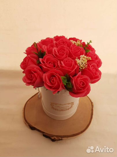 Букет из мыльных роз