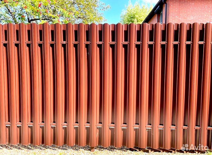 Заборы из профнастила с установкой