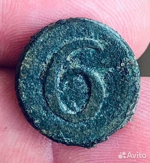 Прусская пуговица середины 18 века