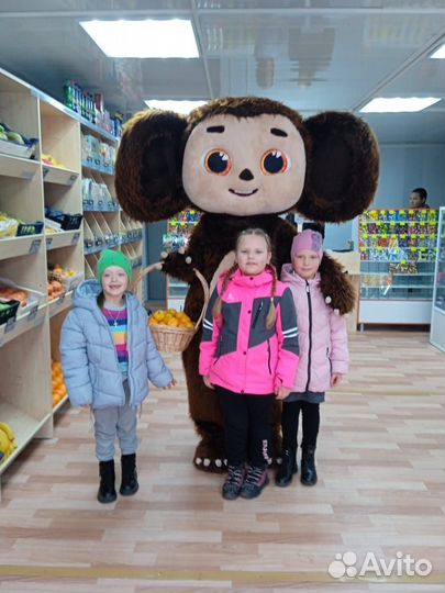 Ростовые куклы Чебурашка и Мишка