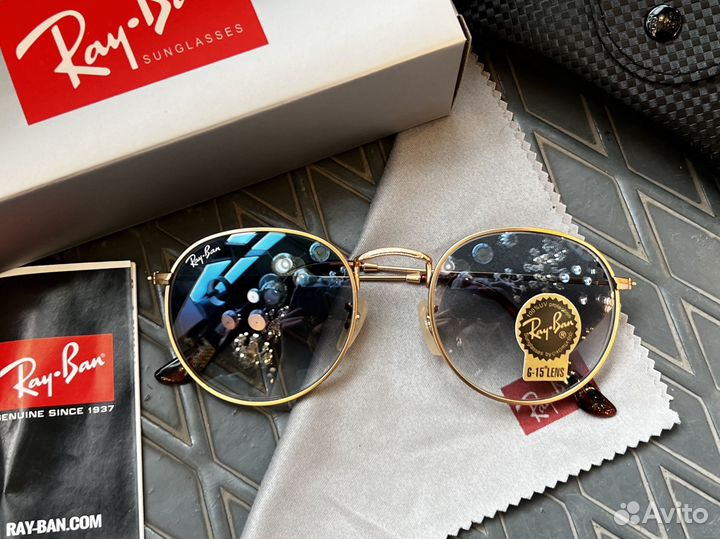 Солнцезащитные очки RAY BAN round metal