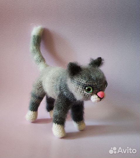 Вязаные игрушки Коты Собаки