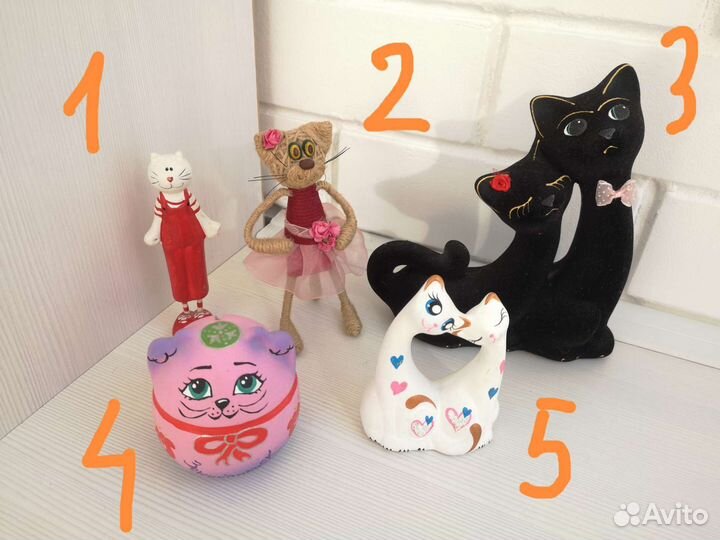 Фигурки кошек коллекционные