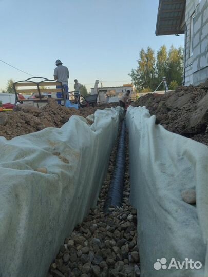 Дренаж участка под ключ