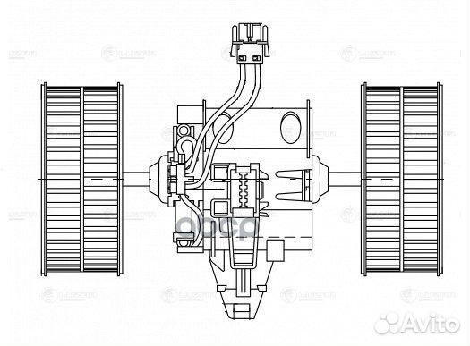 LFh 26E6 Мотор отопителя BMW E60 03- LFh 26E6