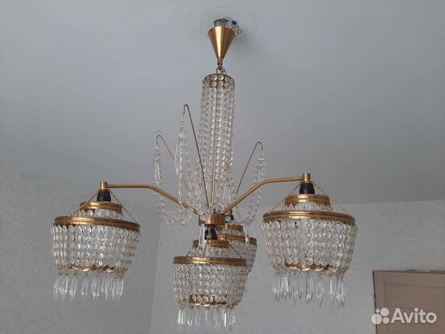 Люстра хрустальная Чехия СССР