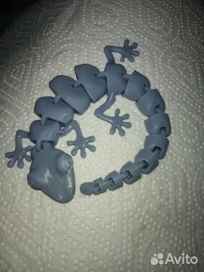 Подвижный геккон 3д печать