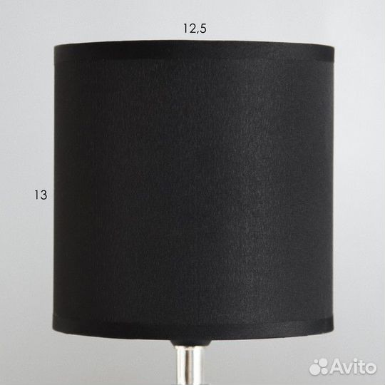 Настольная лампа 'Лаура' Е14 40Вт чёрный 13х13х25