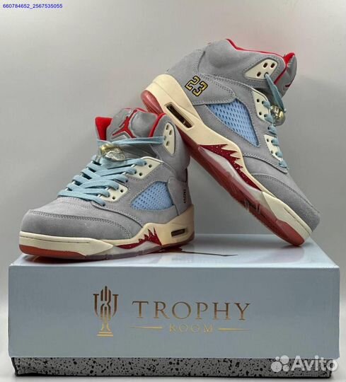 Кроссовки Trophy Room x Air Jordan 5 (Арт.54099)