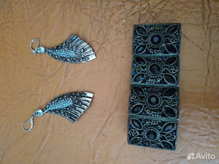 Серьги и браслет