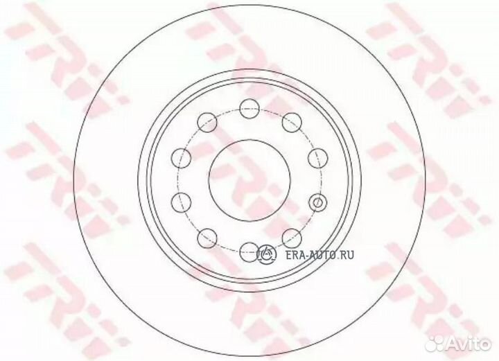 TRW DF7911 Диск тормозной зад