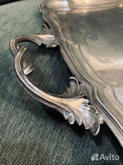 Серебряный поднос, 84 проба