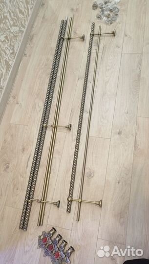 Карнизы для штор двухрядный металлический