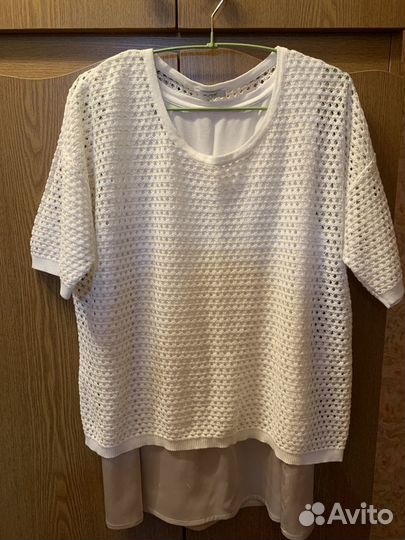 Кмплект майка и вязаная блуза