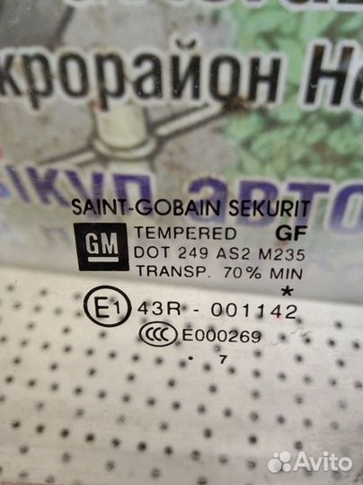 Стекло двери заднее левое Opel Corsa D