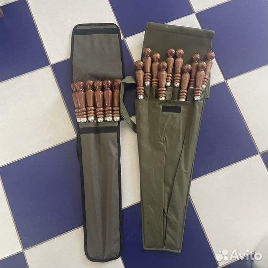 Шампура с деревянной ручкой