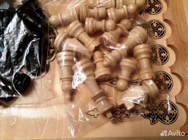 Нарды и шахматы деревянные