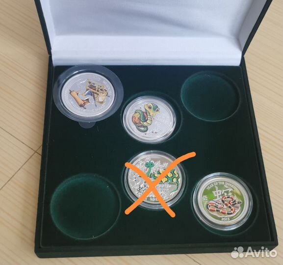 Монета серебро Год Змеи 2013 Богатство, успех