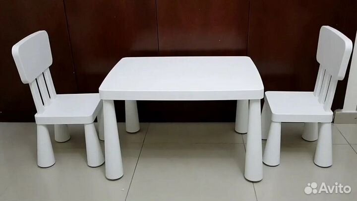 Детский стол и стул IKEA маммут