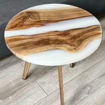 Журнальный стол из эпоксидной смолы и дерева, Белорецк