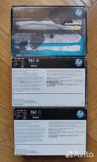 Картридж HP 761 Dark Gray