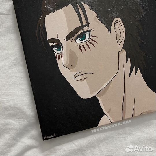 Картина на холсте / Эрен Йегер / аот