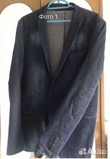 Пиджак джинсовый