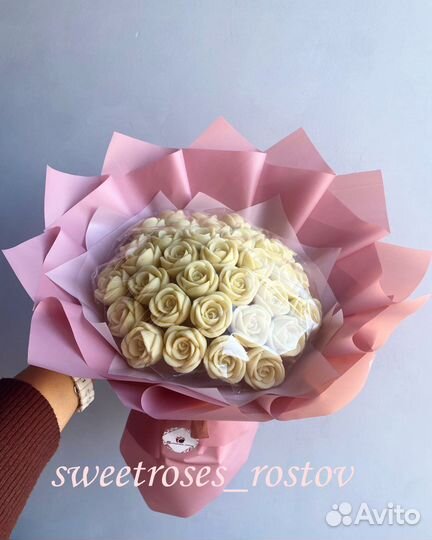 Букеты из шоколадных роз и др.цветов,подар наборы