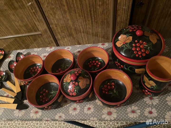 Набор деревянной посуды