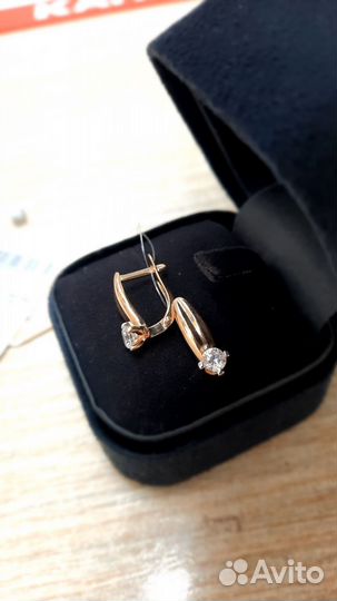 Серьги золотые проба 585 Арт.7000003352406