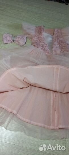 Нарядное платье для девочки 122 128