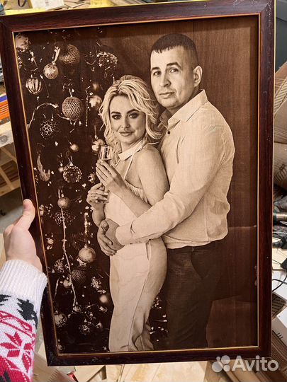 Выжигание портретов на дереве