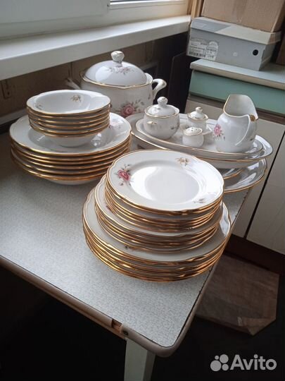 Сервиз столовый. Краснодарский фарфоровый завод