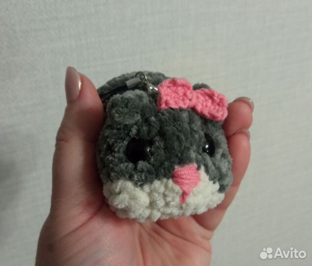 Хомяк, лимон, змея - брелок вязаный