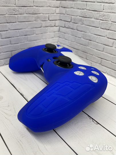 Чехол для геймпада PS5 синий