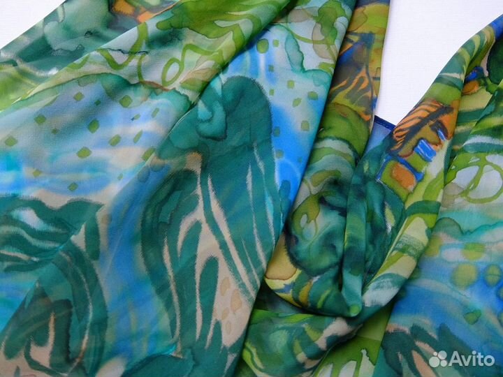 Палантин из натурального шелка